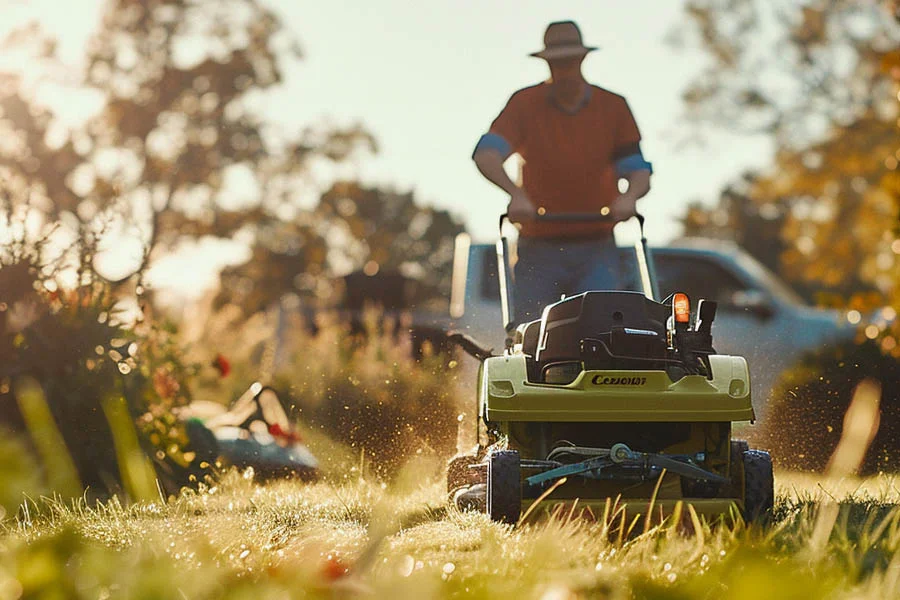 cordless electric self propelled mower
